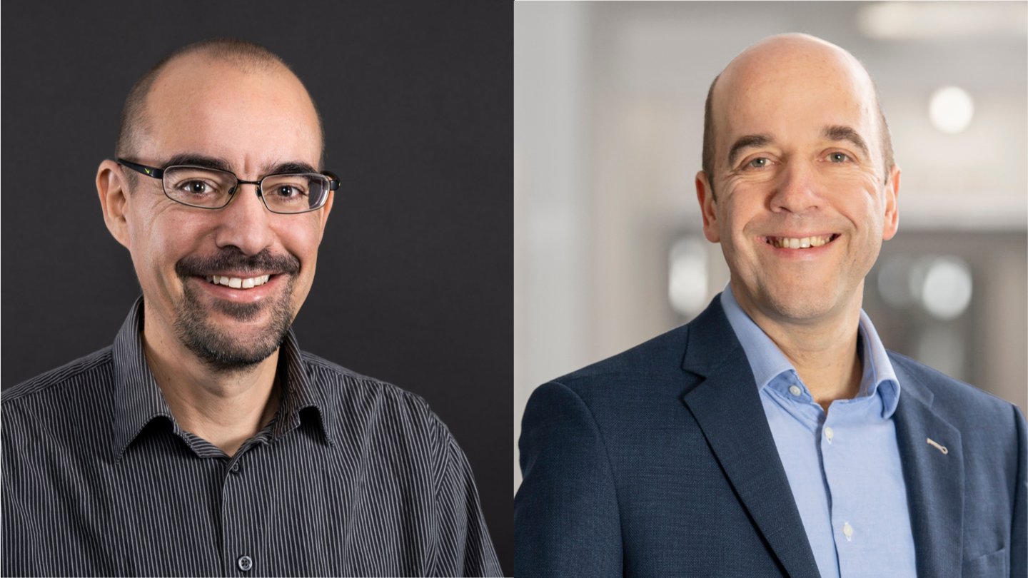 Portraits of Michel Summermatter and Dirk Wiedenhöfer